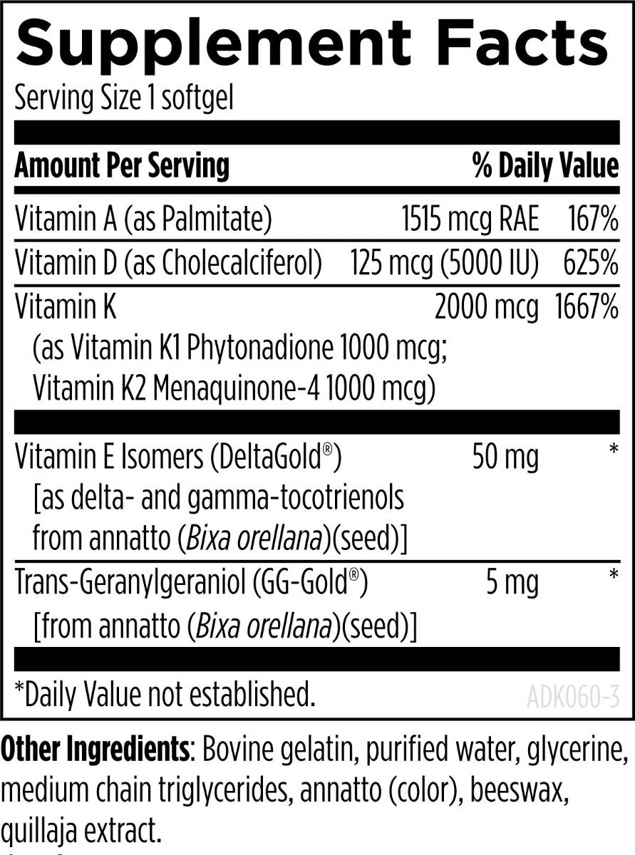 ADK-Evail Dietary Supplement 60 ct