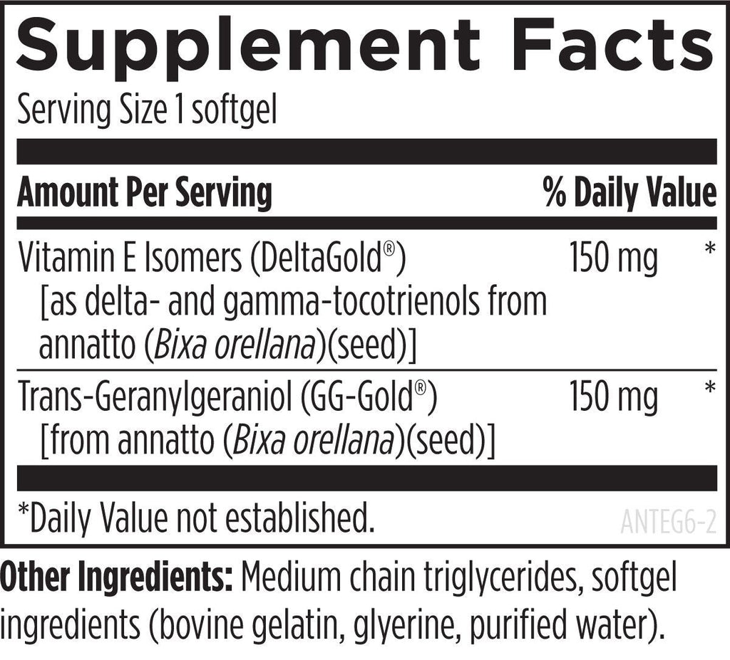 Annatto-E GG Dietary Supplement 60 ct