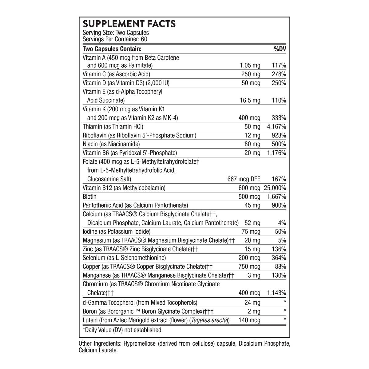 Basic Nutrients 2/Day Multivitamin 120 ct