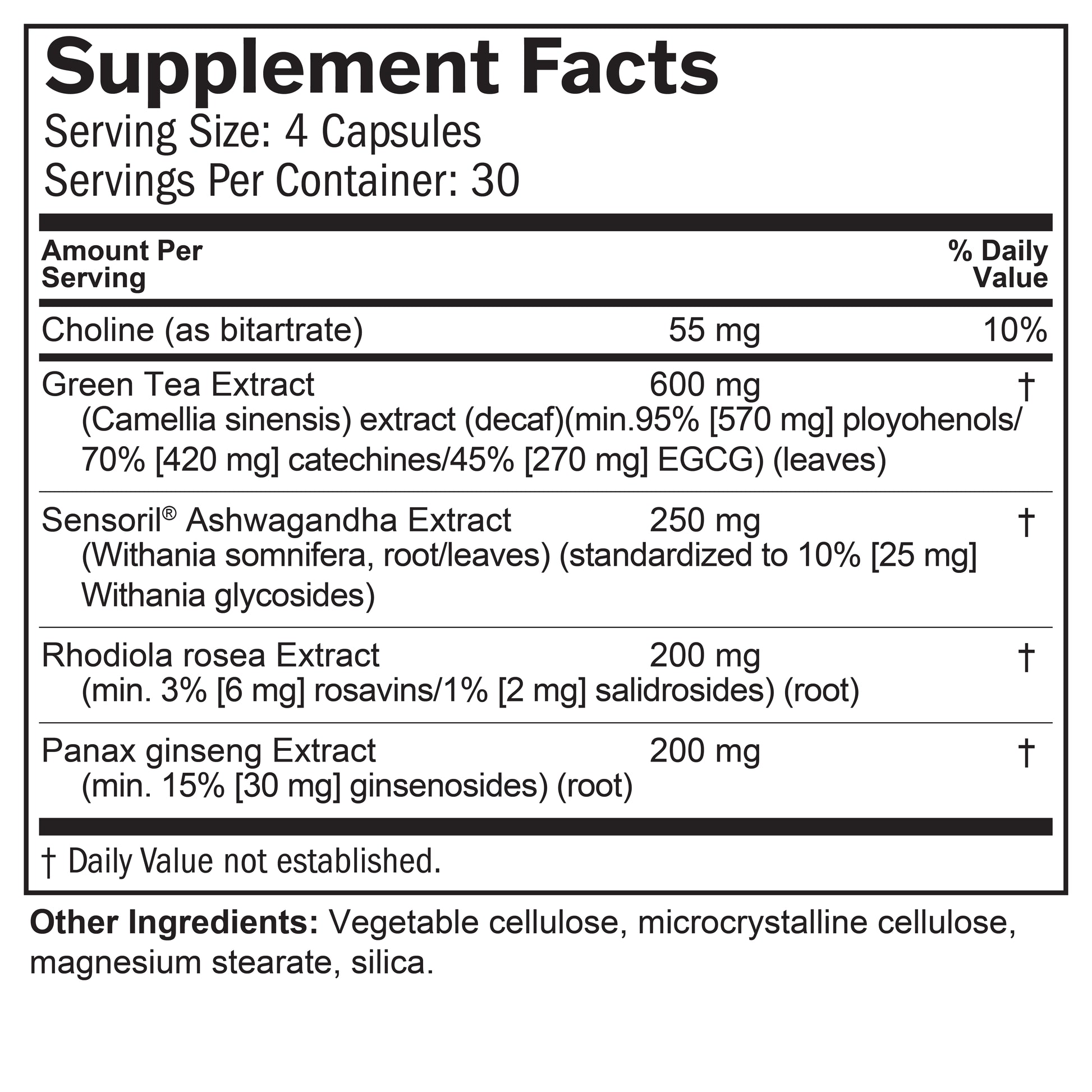 Focus & Energy Dietary Supplement 120 ct