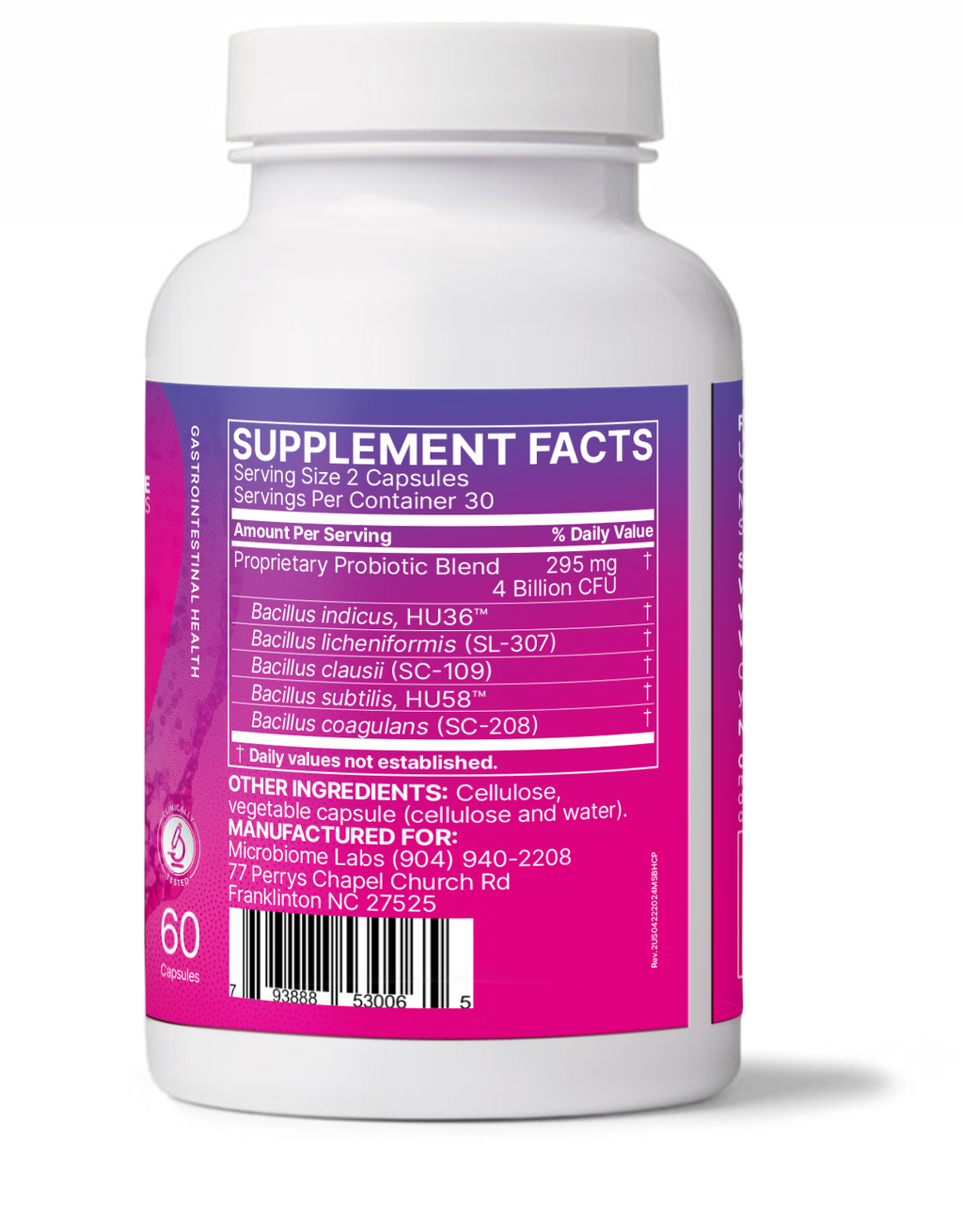 MegaSporeBiotic Dietary Supplement 60 ct