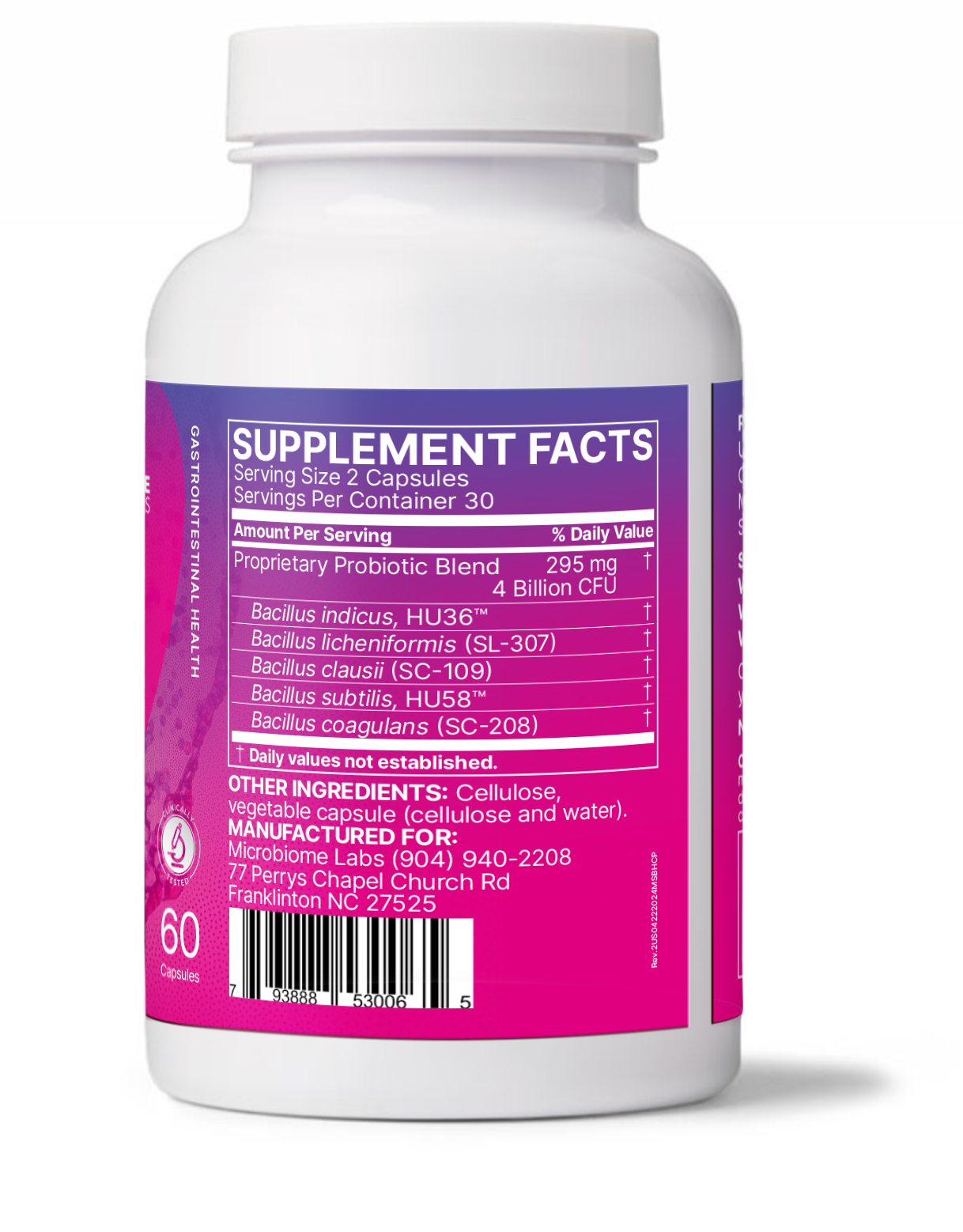 MegaSporeBiotic Dietary Supplement 60 ct