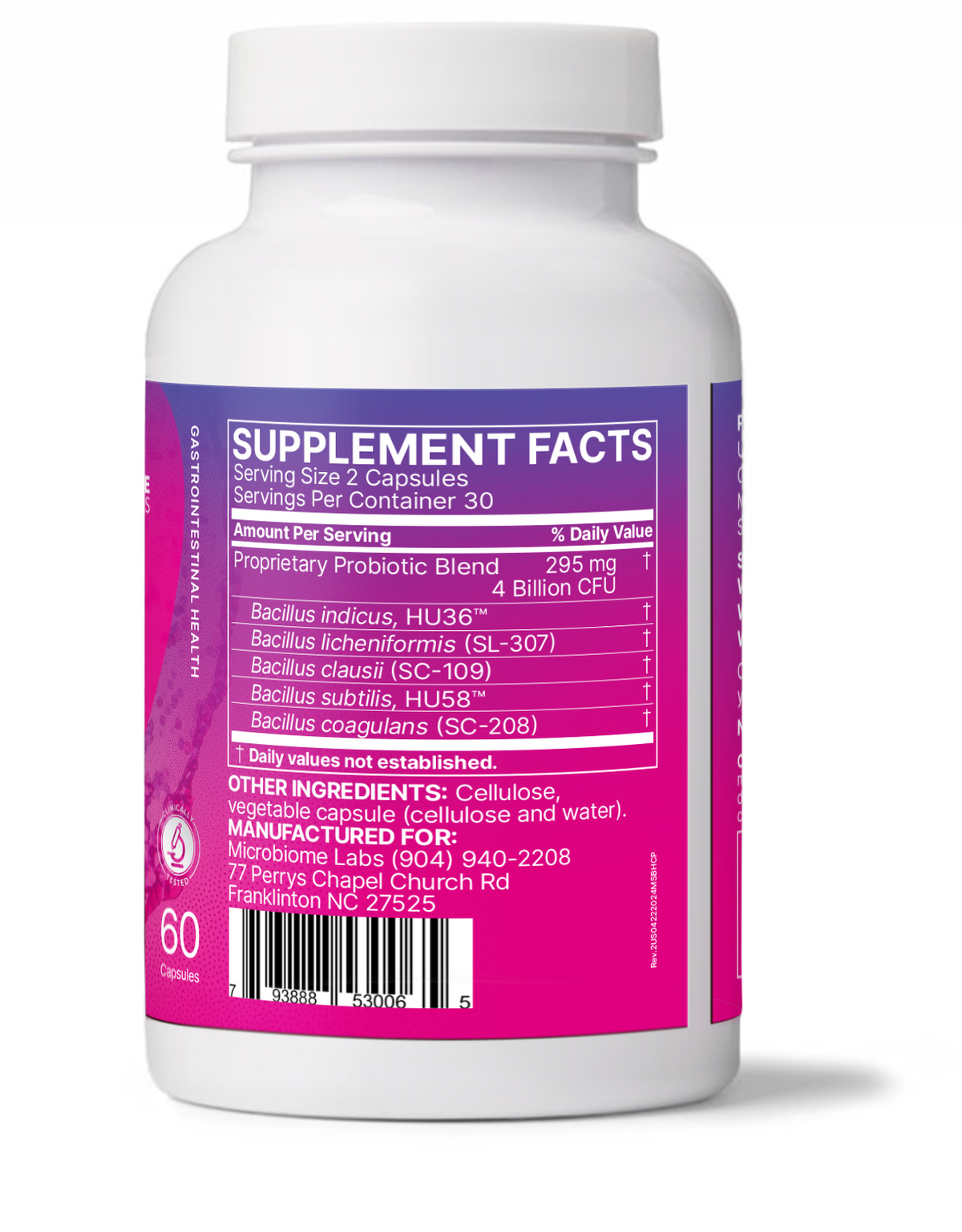 MegaSporeBiotic Dietary Supplement 60 ct