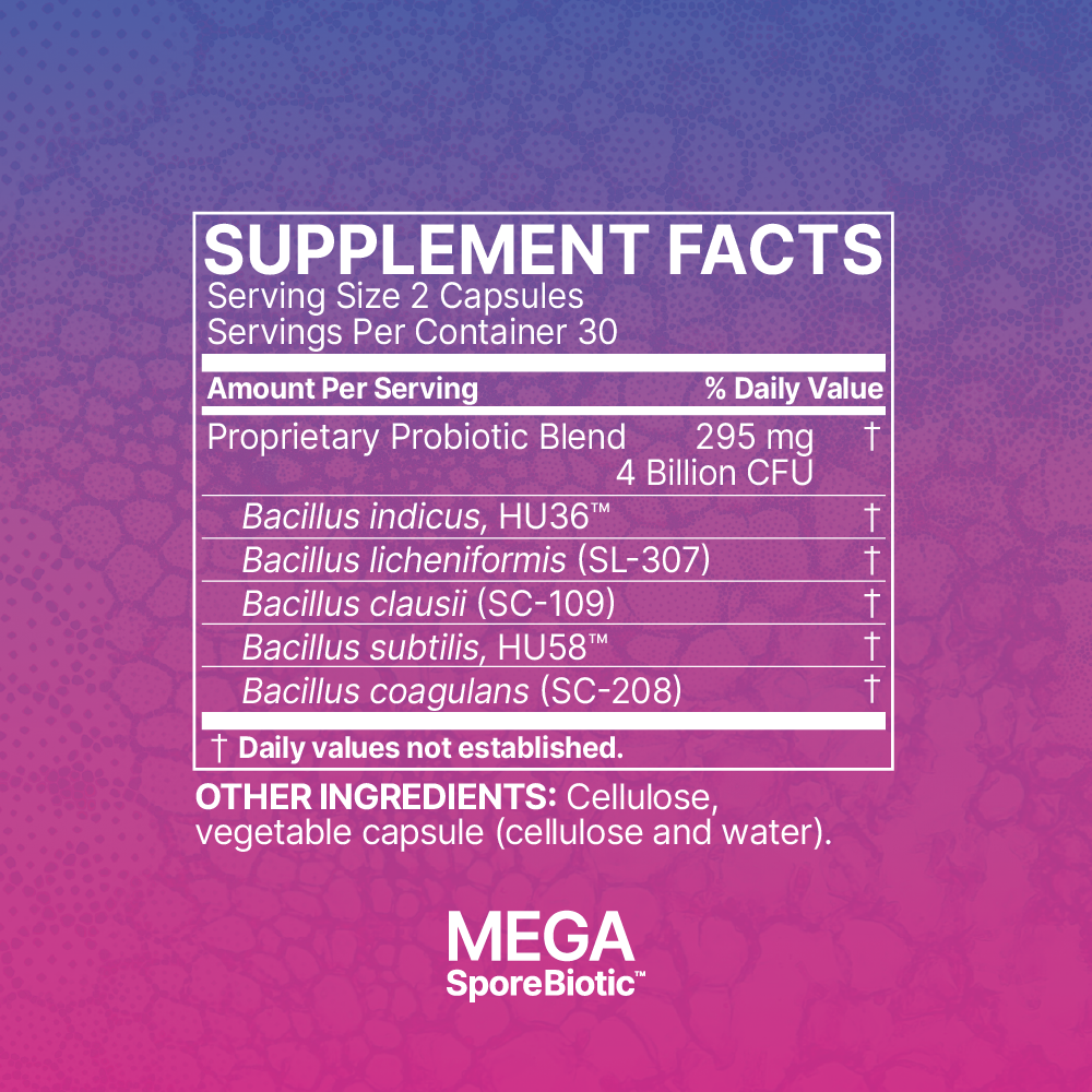 MegaSporeBiotic Dietary Supplement 60 ct