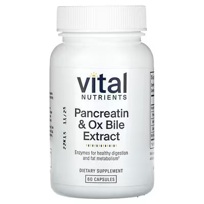 Pancreatin & Ox Bile Extract 60 ct