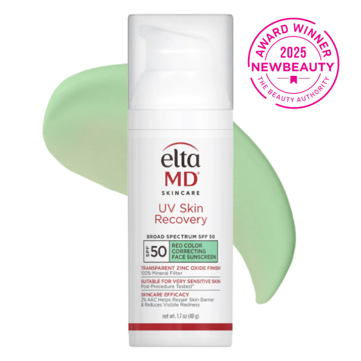 UV Skin Recovery Red Color Correcting SPF50 GREEN TINT