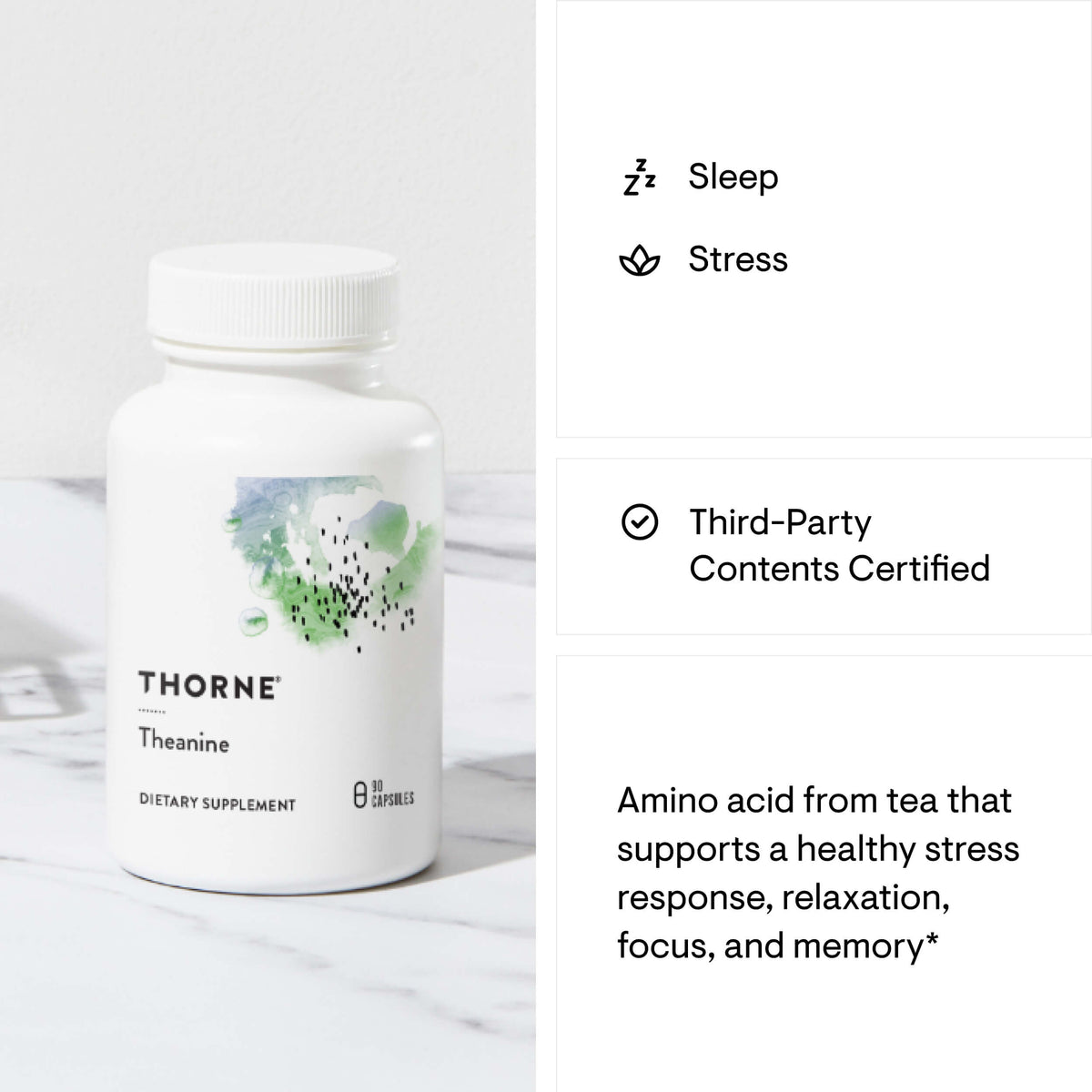 Theanine Dietary Supplement 90 ct