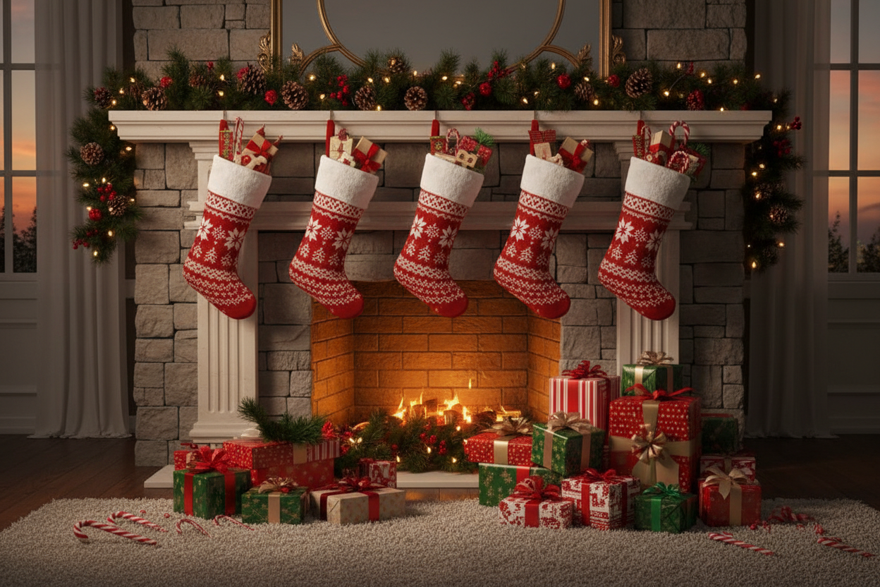 christmas vibes gift stocking